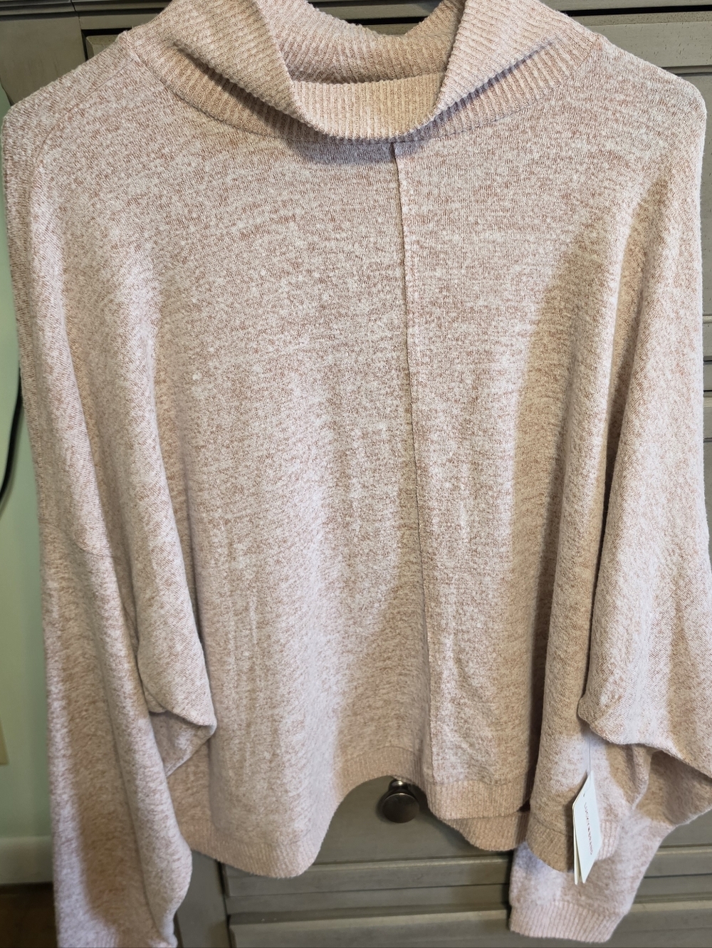 Cozy Lucky Brand Lightweight Pink Turtleneck Sweater